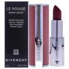 Givenchy Ladies Le Rouge Sheer Velvet Matte Lipstick 0.12 Pz 16 Neutral Beige Makeup 3274872455078 In Burgundy