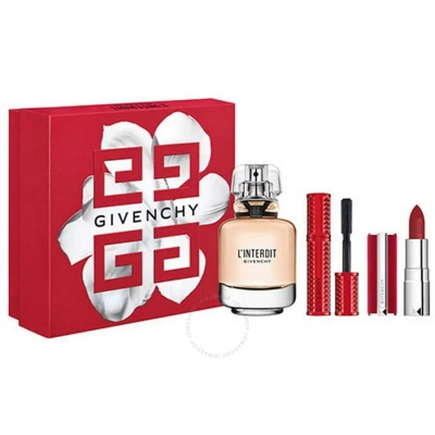 Givenchy Ladies L'interdit Gift Set Fragrances 3274872439993 In Black / Orange