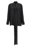 Givenchy Blouse In Silk With Long Removable Lavalliere In Black