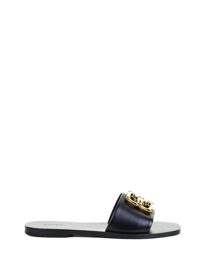 Givenchy Lamb Leather Elegant Sandals In Black