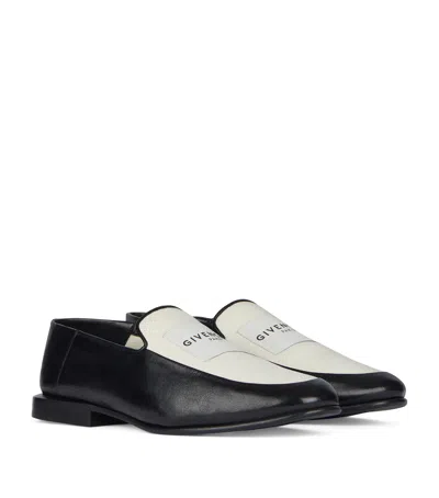 Givenchy Lamb Skin Two-tone Label Loafers