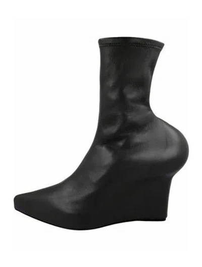 Pre-owned Givenchy Lambskin Ankle Boots W/ Tags In Black