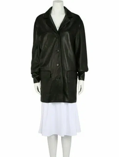 Pre-owned Givenchy Lambskin Blazer W/ Tags In Black