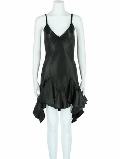 Pre-owned Givenchy Lambskin Dress W/ Tags In Black