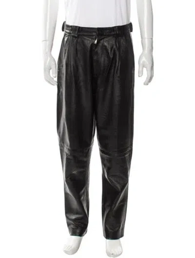 Pre-owned Givenchy Lambskin Pants In Black