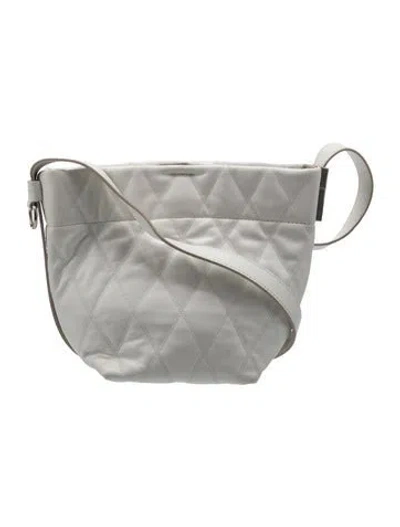 Pre-owned Givenchy Lambskin Shoulder Bag In White