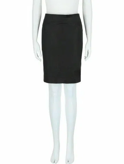 Pre-owned Givenchy Lambskin Skirt W/ Tags In Black
