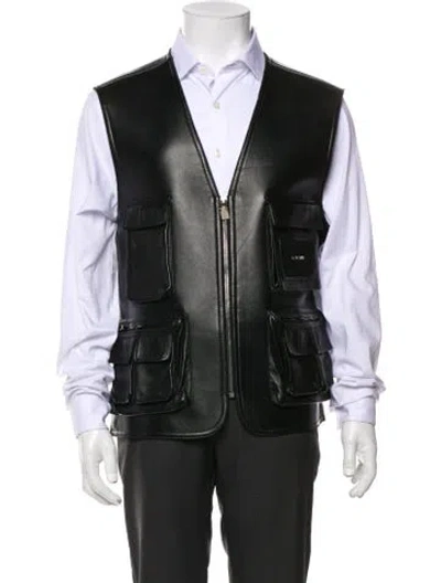 Pre-owned Givenchy Lambskin Vest In Black