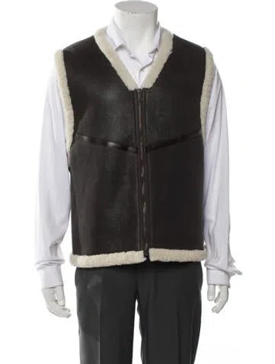 Pre-owned Givenchy Lambskin Vest In Brown