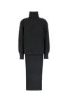 Givenchy Long Back High Neck Sweater In Blue