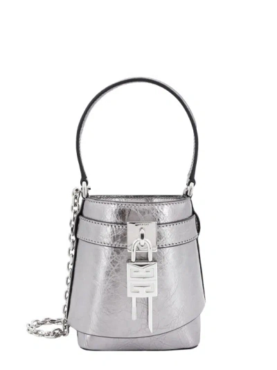 GIVENCHY LAMINATED LEATHER MICRO BUCKET BAG