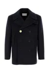 Givenchy Double-breasted Wool Coat In Black