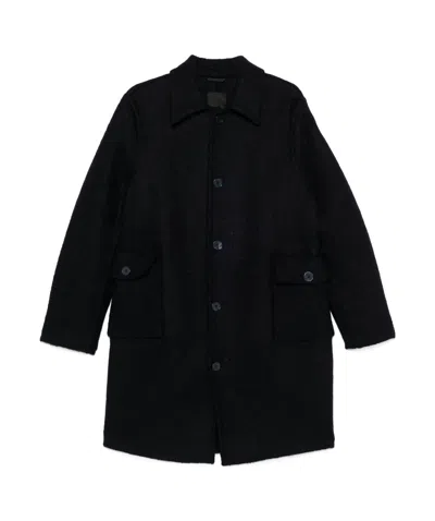 Givenchy Lapel Long Sleeve Coat In Black