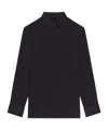 Givenchy Chemise En Soie Avec Plastron In Black