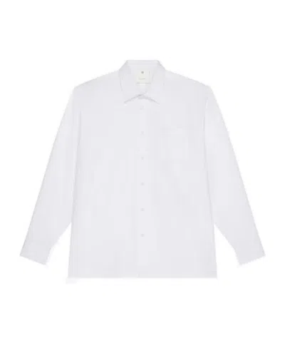 Givenchy Lapel Long-sleeved Shirt In White