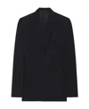 Givenchy Lapel Wool Suit Jacket In Black