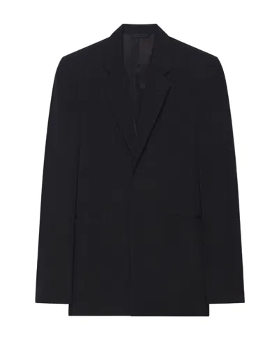 Givenchy Lapel Wool Suit Jacket In Black