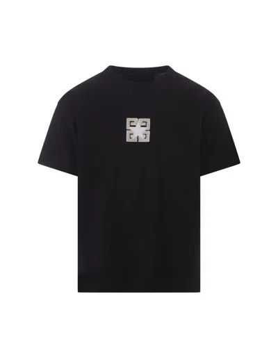 GIVENCHY LARGE 4G STARS T-SHIRT IN BLACK COTTON