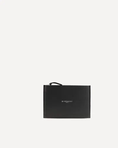 Givenchy Large Antigona Stamped Clutch Bag In Black