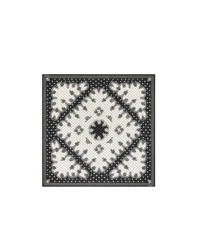 Givenchy Large Bandana In Cotton And Silk In Black
