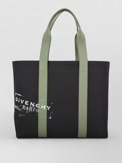 GIVENCHY LARGE CANVAS TOTE BAG RECTANGULAR HANDLES