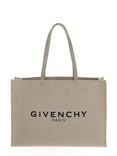 Givenchy G-tote Large Shopping Bag In Beige