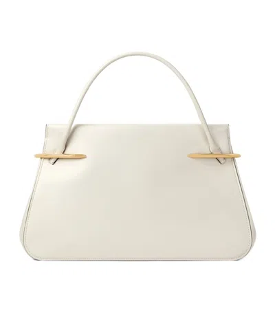 Givenchy Large Pinch Bag In Leather In Ivory