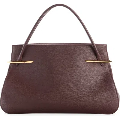 Givenchy Large Structured Shoulder Bag Gold-tone Hardware In Burgundy