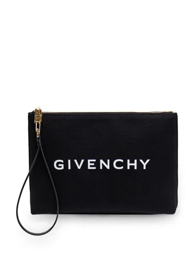 Givenchy Women's Large Pouch In Canvas In Black