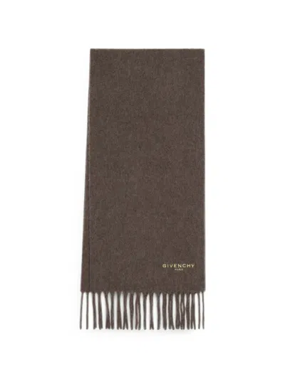 Givenchy Large Scarf In Alpaca Wool In Brown