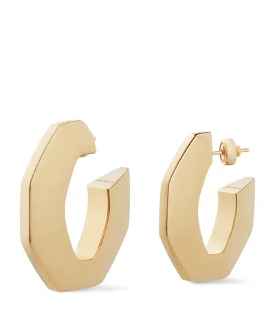 Givenchy Large Structural Earrings In Gold