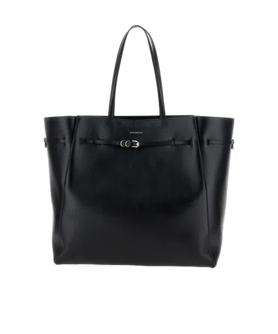 Givenchy Large Voyou Leather Tote Bag In Black