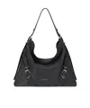 Givenchy Large Leather Voyou Shoulder Bag In Black