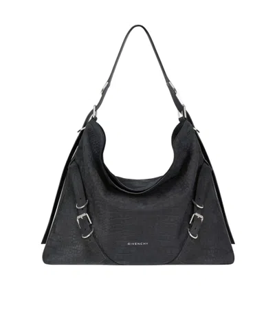 Givenchy Large Voyou Shoulder Bag In Black