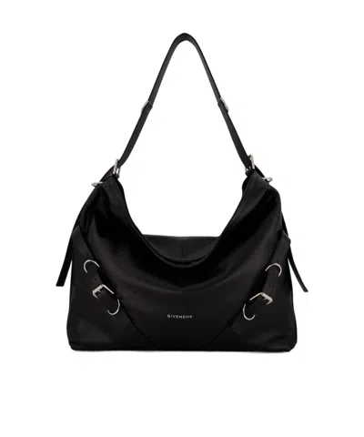 Givenchy Large Voyou Shoulder Bag In Black
