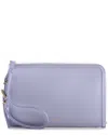 Givenchy Lavender Calfskin Leather Voyou Pouch Wristlet (authentic Pre-loved)