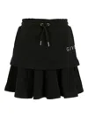 Givenchy Layered Ruffled Skirt In Black