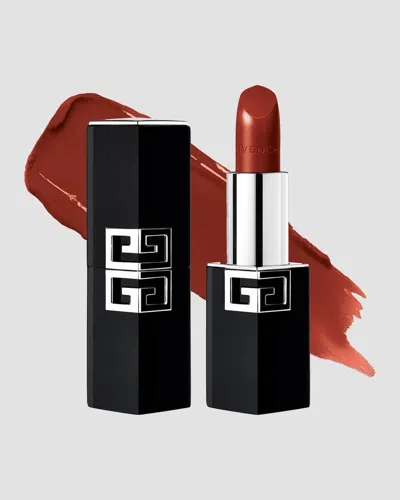 Givenchy Le Rouge Satin Silk Hydrating Long Wear Lipstick In Maroon Stitch