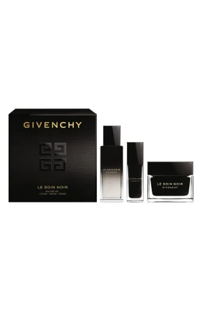Givenchy Le Soin Noir Discovery Routine 3-piece Set In Transparent