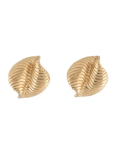 Pre-owned Givenchy Leaf Clip-on Earrings In Multicolor