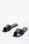 GIVENCHY LEATHER 4G SLIDES WITH STATEMENT LOGO