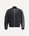 Givenchy Men Cotton And Nylon Jacket With Leather Sleeves In Black