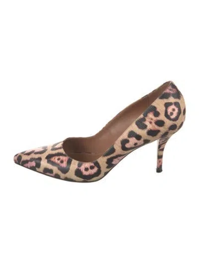 Pre-owned Givenchy Leather Animal Print Pumps In Multi