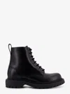 Givenchy Chunky Sole Round Toe Leather Ankle Boots In Black