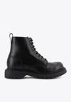 Givenchy Chunky Sole Leather Ankle Boots With Pull Tab In Black