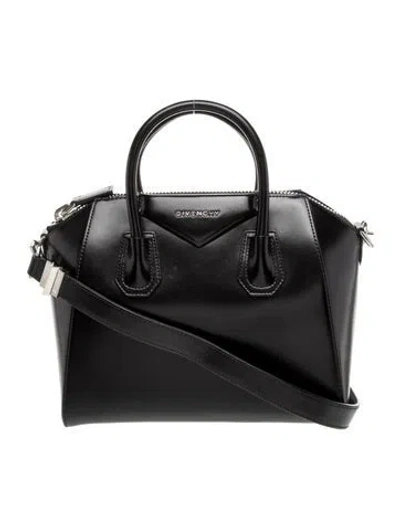 Pre-owned Givenchy Leather Antigona Bag Small In Black