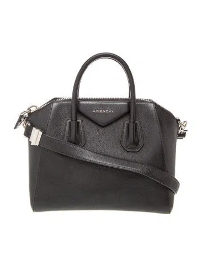 Pre-owned Givenchy Leather Antigona Bag Small In Black