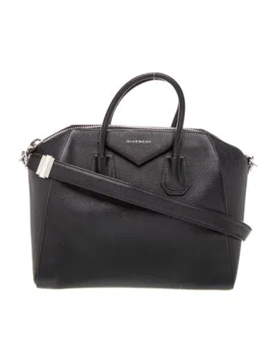Pre-owned Givenchy Leather Antigona Bag Small In Black