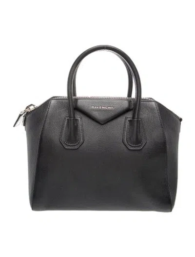 Pre-owned Givenchy Leather Antigona Bag Small In Black