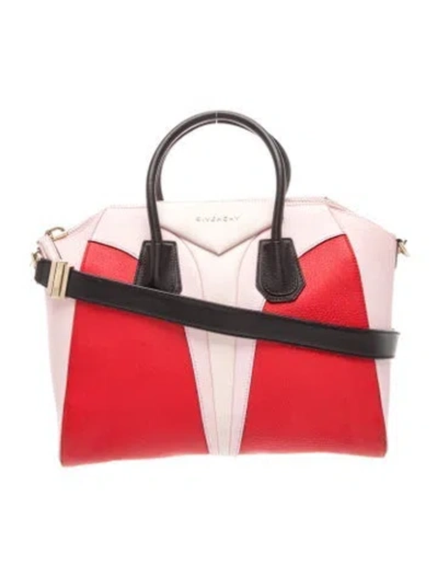 Pre-owned Givenchy Leather Antigona Medium In Pink